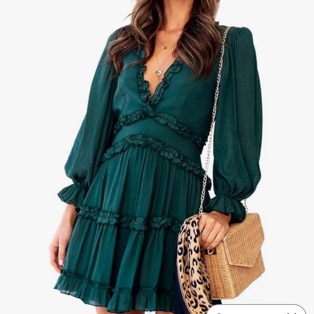 Only worn once! Green Holiday Dress!
